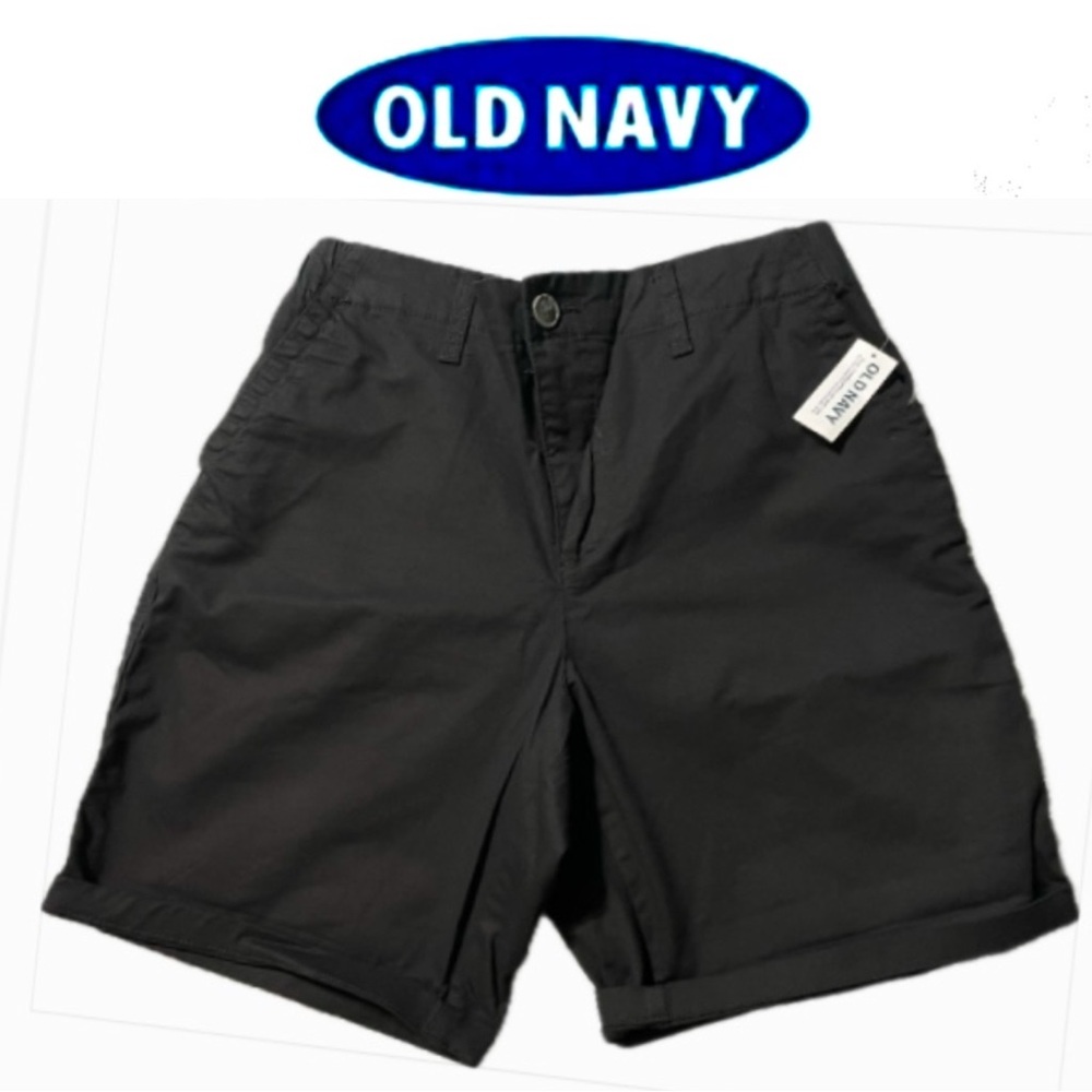 OLD NAVY Easy Chino Black Jack Women’s Shorts size S - 7" Inseam NWT